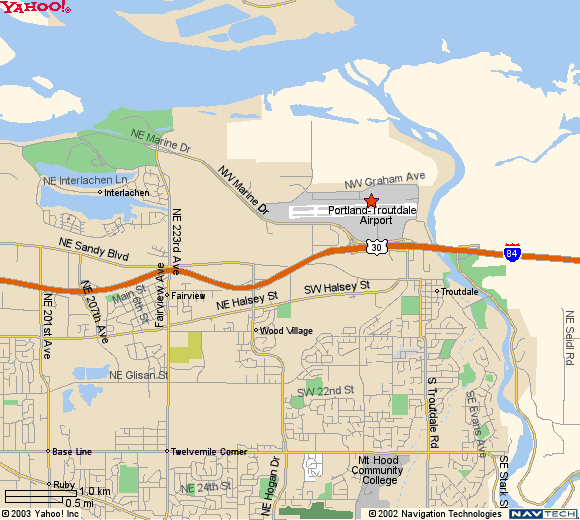 map to Gorge Winds